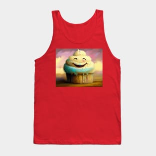 Cute Happy Smiling Cupcake Tank Top